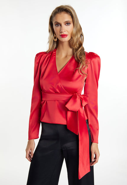 faina Women's Wrap Blouse