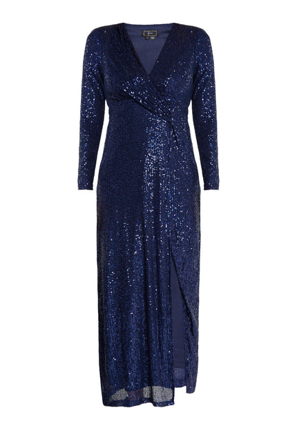 faina Damen Pailletten Kleid