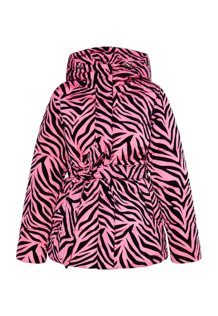 faina Damen Zebra-Print Steppjacke