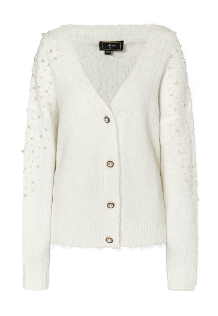 faina Damen Cardigan mit Perlen